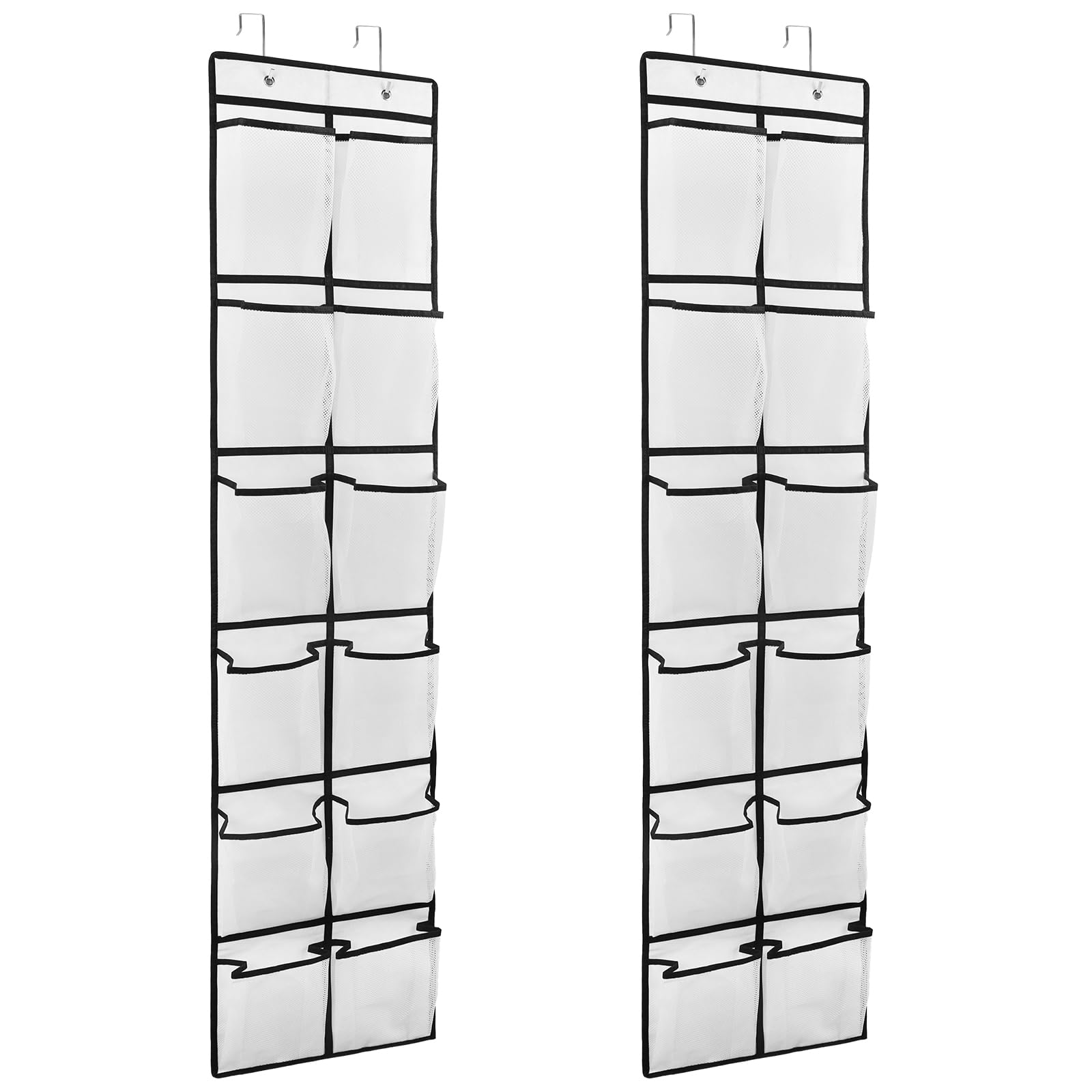 Photo 1 of GOMAJI 2PK 12 Large Pockets Over Door Hanging Shoe Organizer
