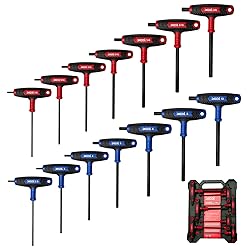 XOOL 14PCS T Handle Allen Wrench Set, Metric & SAE