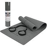 Extra Large Yoga Mat 72" x 26" - Non Slip Exercise Mat 8mm Thick Eco Friendly with Carrying Strap for Yoga, Pilates, Home Workouts & Floor Fitness