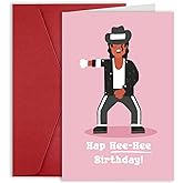 Bhiosng Funny Inspired Birthday Cards for Him Her Men Women, Hip Hop Gift Merch for Birthday, Dancer Posters for Birthday Decorations, Ideal Birthday Gift Card for Friend