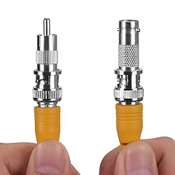 HISVISION 4 Pack 100feet(30M) 2-in-1 BNC Video