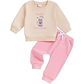 NZNDSHD Baby Boy Girl Fall Clothes Golf Embroidery Long Sleeve Sweatshirt Pants Set Unisex Toddler Winter Outfits 6-24 Months