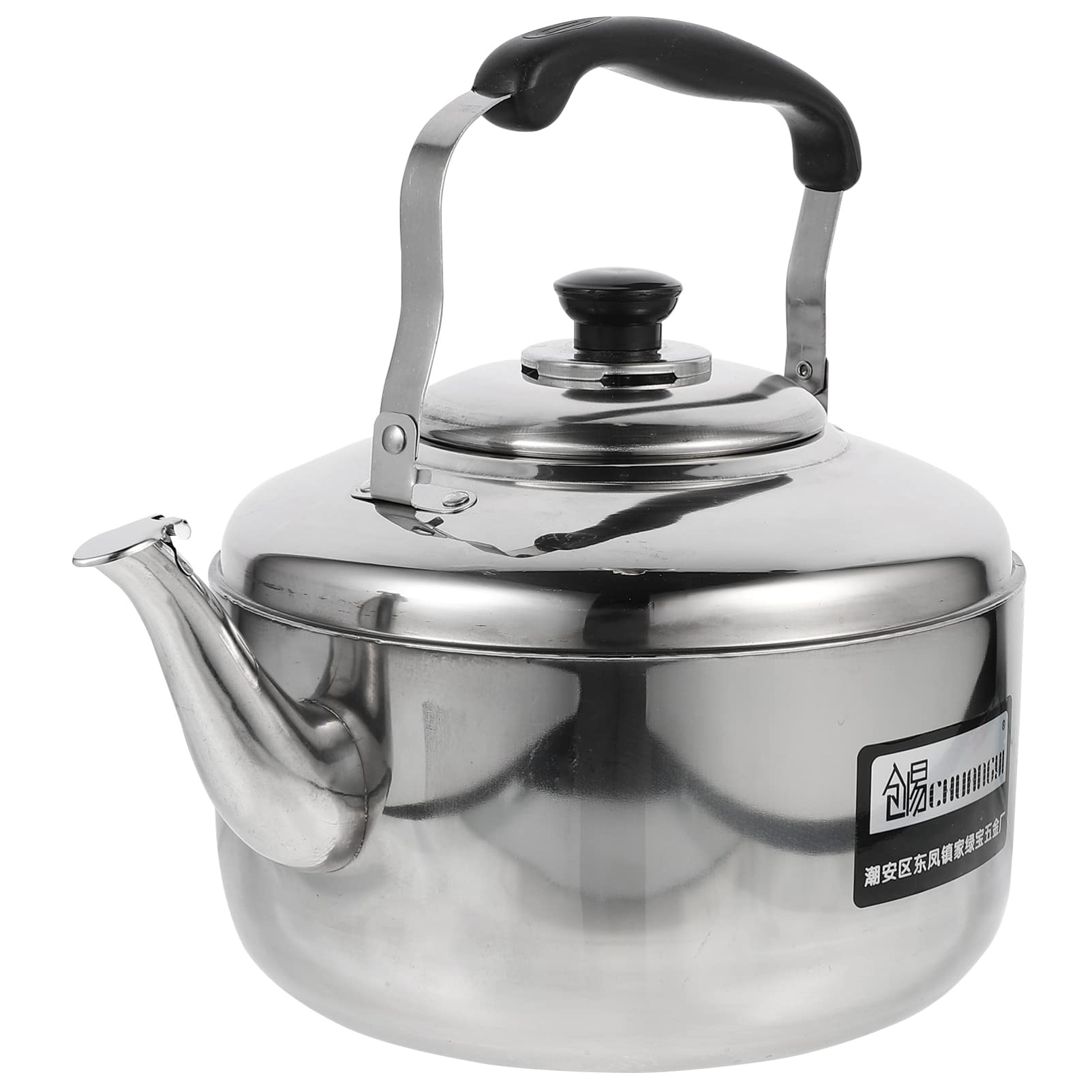 Photo 1 of Cabilock 5L Whistling Tea Kettle Stainless Steel Tea Pot Ergonomic Handle Tea Water Pot Kitchen Stovetop Kettle for Home