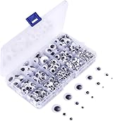 KUUQA 1220 Pieces Self-Adhesive Googly Eyes for DIY Crafts & Scrapbooking view 1