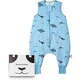 BubblePanda Rayon Made from Bamboo Toddler Sleep Sack with Feet 12-24 Months 1.0 Tog Ultra Soft Toddler Sleeping Sack 1t-2t Sleep Bag Walker Quilted Wearable Blanket with Legs 2-Way Zipper Lightweight