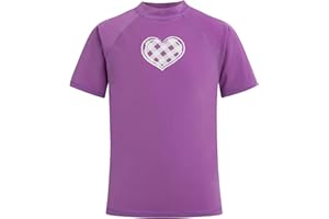 Kanu Surf Alexa Rash Guard for Girls' UPF 50+ Sun Protection Short Sleeve Girls' Swim Shirt