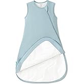PurComfy Supersoft Sleep Sack 1.0 TOG, Premium Bamboo Viscose Baby Sleeping Bag 2-Way Zipper Sleep Sack Baby Wearable Blanket