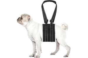 LENPESTIA Adjustable Dog Lift Harness Dog Sling Portable Dog Sling for Back Legs Dog Lift Harness for Large Dogs Soft Lift Support and Rehab Harness for Senior,Injured,Disabled Dogs After ACL Surgery(S)