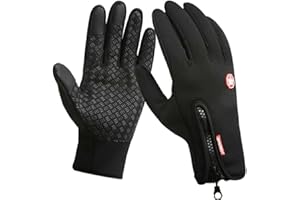 Thermal Pro All Weather Gloves, Unisex Winter Warm Waterproof Touch Screen Glove Thermal Non-Slip Windproof Gloves