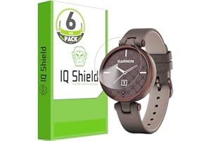 IQShield 6 Pack Screen Protector for Garmin Lily 2 / Lily 2 Classic/Garmin Lily (6-Pack) Anti-Bubble Clear TPU Film
