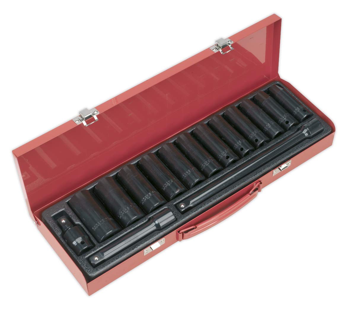 Sealey Ak5815M Impact Socket Set 15Pc 1/2Sq Drive Deep Metric