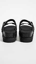 UGG Women's GOLDENSTAR HI Slide Sandal, Black