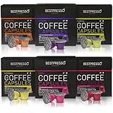 Bestpresso Coffee for Nespresso OriginalLine Machine 120 pods Certified Genuine Espresso Variety Pack, Pods Compatible with Nespresso OriginalLine
