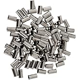 100Pcs Bike Brake Cable End Cap Brake Crimps Cable Housing Ferrules Strong Pressure Resistance Aluminum