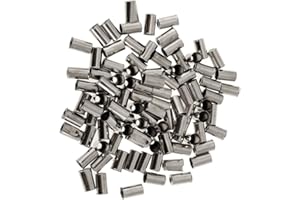 100Pcs Bike Brake Cable End Cap Brake Crimps Cable Housing Ferrules Strong Pressure Resistance Aluminum