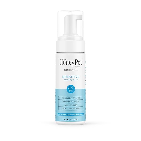 THE HONEY POT COMPANY – SENSITIVE FEMININE WASH – HERBAL INFUSED – PH BALANCED PLANT BASED NATURAL HYGIENE PRODUCTS – 5.51 FLUID OZ