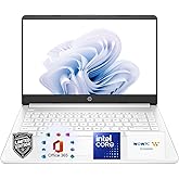 HP Ultrabook Laptop with Office 365 - Copilot AI - 1.2TB Storage - 8GB RAM - Intel Core | Thin & Portable, Anti-Glare Display, 1TB OneDrive + 192GB SSD, win11, Fast Charge and 12hrs Battery, no Mouse