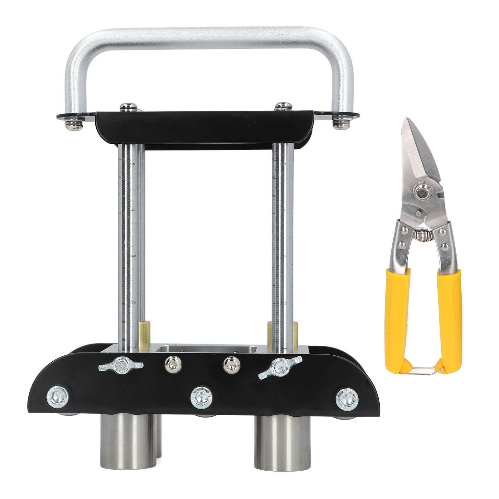 Professional 2 Station Roller Bender, 0-90° Bending Angle Sheet Metal Roller, Metal Bending Tool for Bending 0.01‑0.04 Inch (0.3‑1.0mm) and Folding Height of 1/2‑5 Inch (13‑130mm)