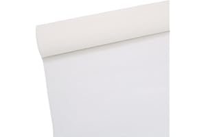 Premium Crepe Paper Roll for Flower Making White Green Pink Crepe Paper Sheets Streamer,10in Width, 8ft Length (White)