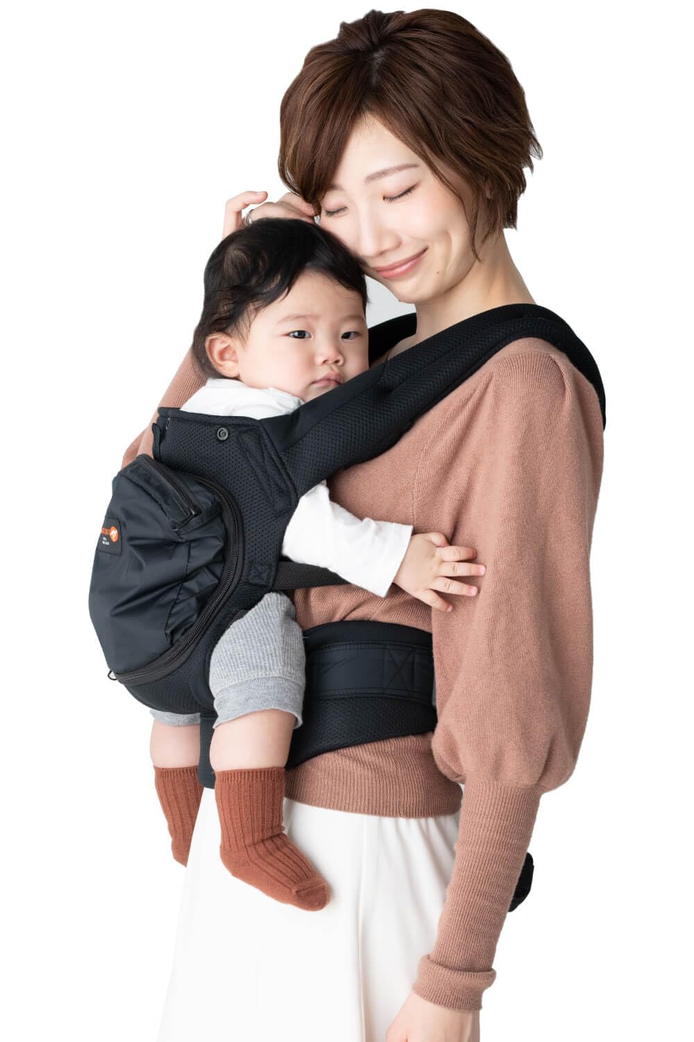 napnap（ナップナップ） 抱っこ紐 おんぶ紐 オールメッシュ 暑さ対策 涼しい だっこひも 抱っこひも おんぶ 熱中症対策 通気性 BASIC Mesh Dry（ベーシック メッシュドライ） クールブラック商品画像