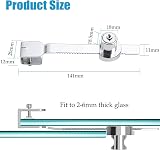 Litensh Sliding Glass Door Lock with Key for Reptile Vivarium and Display view 8