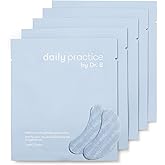 Daily Practice by Dr. B Brighten & Hydrate Under Eye Patches - Cooling Hydrogel Eye Masks for Dark Circles, Puffiness & Tired Eyes - Ophthalmologist-Created, Dermatologist-Tested (5 Pack, 1 Pair Each)