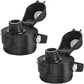 BIJISI Auto Spout Lid for YETI Rambler Bottles, Fits 18/26/36/64 oz Bottles, Chug Replacement Lid Cap with Push-Button Lid and Flexible Handle…