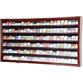 sfDisplay.com,LLC. 138 Zippo Lighter Lighters Match Books Matches Display Case Cabinet Wall Rack Holder Lockable w/98% UV Door (Cherry Finish)