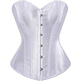 Kranchungel Corset Tops for Women: Plus Size Renaissance Corset - Lace up Bustier Overbust Halloween Costumes - Photo Shoots