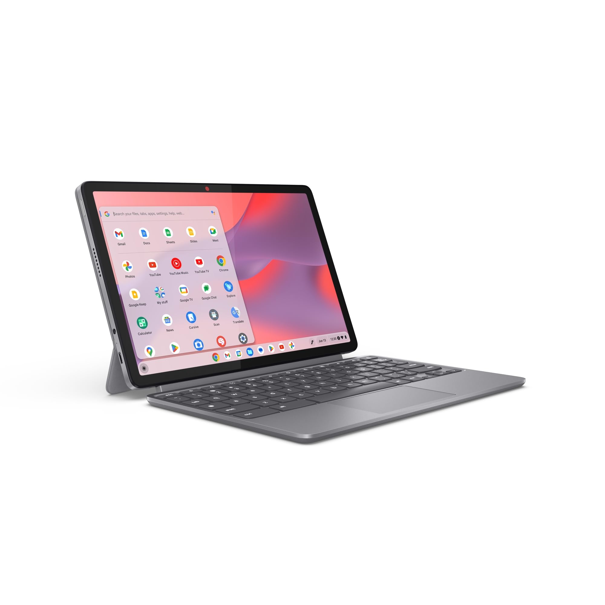 Photo 1 of Lenovo Chromebook Duet - 2025 - Convertible Chromebook - ChromeOS - 10.95" WUXGA IPS Touch Display - 4GB Memory - 64GB Storage - MediaTek Kompanio 838 - Luna Grey