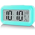 YUANRANER Digital Alarm Clock with Indoor Temperature, Battery Operated,Snooze Model,12/24H Display for Bedrooms Heavy Sleepers Kids Travel Bathroom Desk Smart Clock