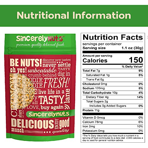 Sincerely Nuts Roasted Soybeans Lightly Salted (1 LB) Healthy Fat