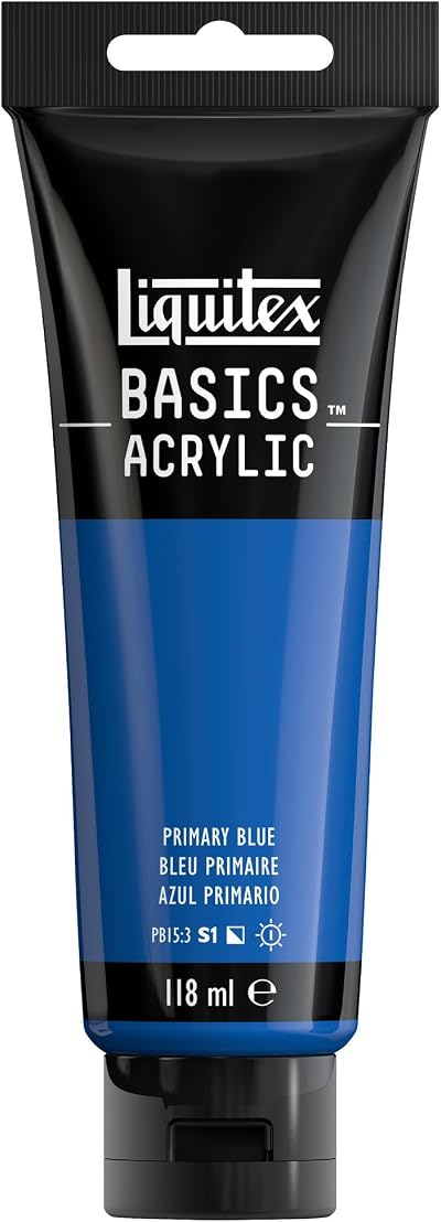 Liquitex Basics Acrylic Paint Primary Blue 118 ml Tube