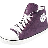 Gohom Sneaker Slippers for Women Fashion Indoor House Slipper Boots, Women's Super Soft Warm High Top Plush House Shoes for Women Slippers