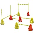 Yes4All Speed and Agility Training Equipment Set - Hurdles and Cones for Athletes in Soccer, Basketball, Football