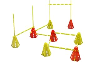 Yes4All Speed Training Agility Hurdles Cone Set for Athletes - Speed and Agility Training Equipment for Soccer Basketball Foo