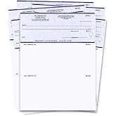 Custom Computer Checks on Top &ndash; QuickBooks compatible Laser &amp; Inkjet Business Checks, Blue, 100 Checks, 8.5" x 11"