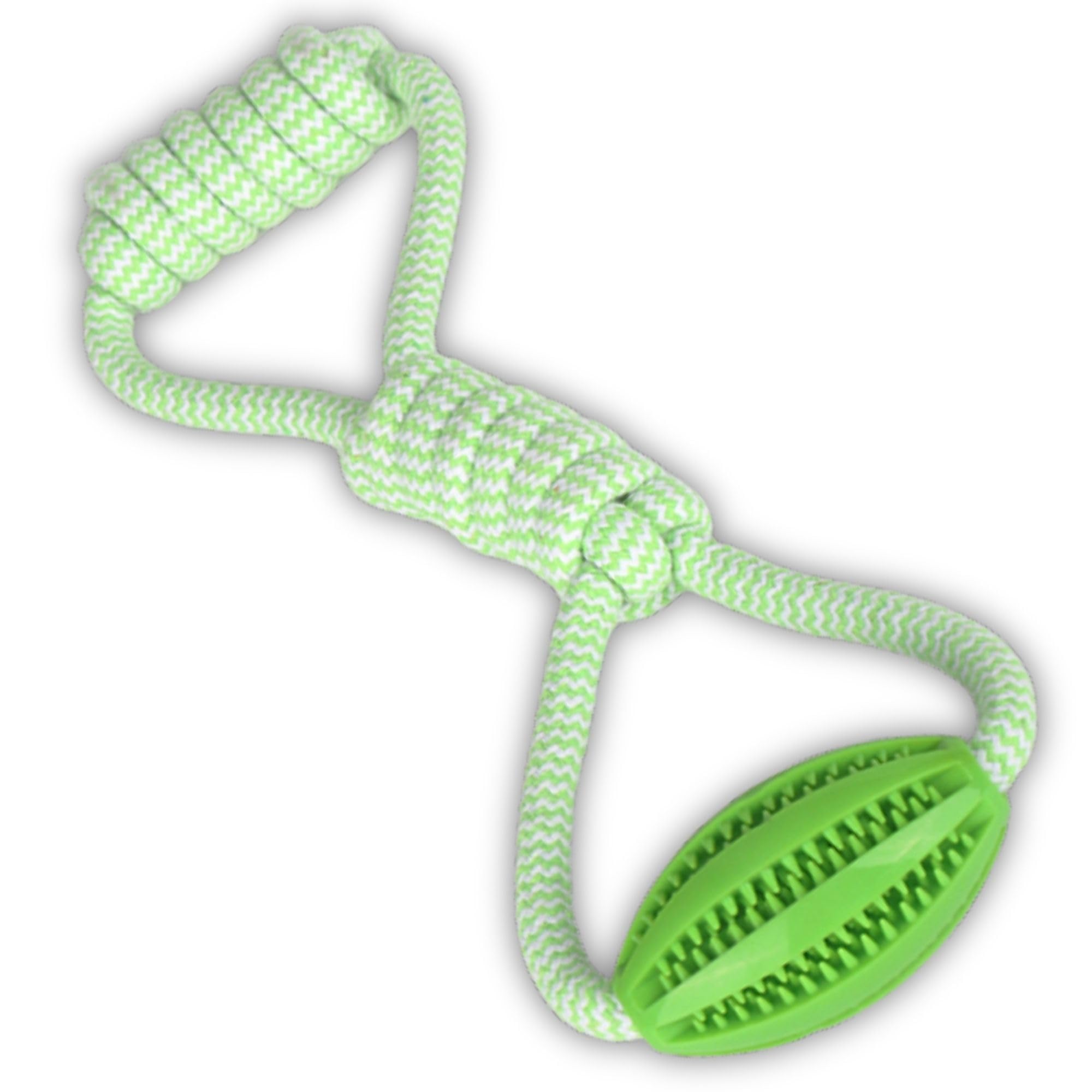 Dog Toys – Rope Tug & Treat Toy for Puppies, Medium & Large Dogs | Durable Interactive Training Toy for Enrichment, Teething & Boredom Relief | Tough 2-in-1 Play & Exercise Design | UK Seller (Green)