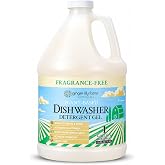 Ginger Lily Farms Botanicals Dishwasher Detergent, 128oz, Fragrance Free | 100% Vegan &amp; Cruelty-Free | Concentrated Plant-Based Gel Formula with Max Grease Cleaning Power | Refill Size
