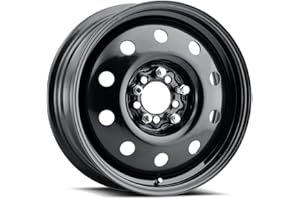 ALLIED WHEEL COMPONENTS Allied 83B FWD Black Mod 15X6" 5X100 & 5X115 Bolt Patterns +35mm Offset 4.88" BS Satin Black Passenger Car Wheel, Bolt-on OE Replacement, Car Mods, FWD, AWD, SUV and CUV Steel Wheel