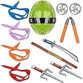 Avazera Turtle Shell Superhero Cosplay Costume props Weapon Mask Kid toys for birthday Halloween Christmas gifts