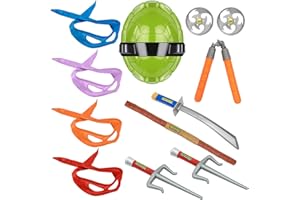 Avazera Turtle Shell Superhero Cosplay Costume props Weapon Mask Kid toys for birthday Halloween Christmas gifts