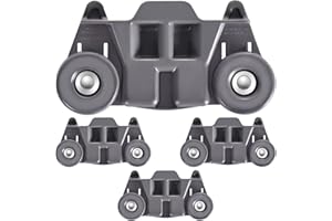 HPUY W10195416 W10195416V Dishwasher Wheels Lower Rack (Pack of 4), Compatible for KitchenAid Whirlpool Maytaq Kenmore Dishwasher Rack Parts W10195420 AP5983730 W10579095A Replacement Wheels