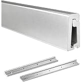 NKEOSN 【Upgrade】 RV Table Wall Mount, Outside Track Mout, Aluminum Alloy Support Trim Mill Finish for Sliding Table, Table Side Support Replacement Fitting 25"