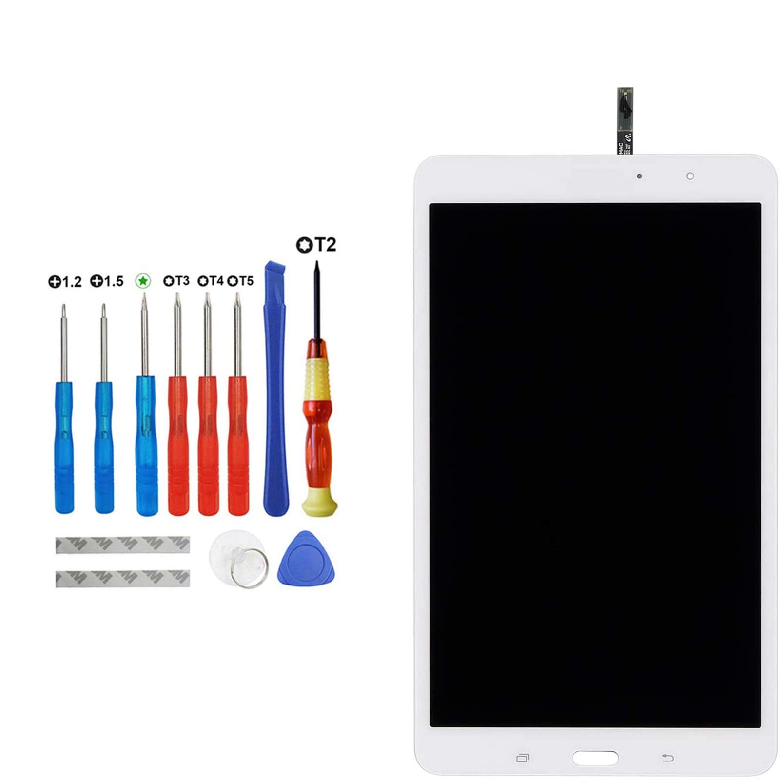 Upplus LCD Display Compatible for Samsung Galaxy Tab Pro T320 Display LCD Touch Screen with Toolkit (White)