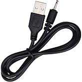 TODOO USB to DC 2.0 x 0.6mm Charging Cable Compatible with Huion P80 PE330 PF150 Graphics Pen Barrel Jack 2.0mm USB Cord Charging Cable Compatible for Huion GAOMON PD1560 UGEE M708 2150 Tablet Pen