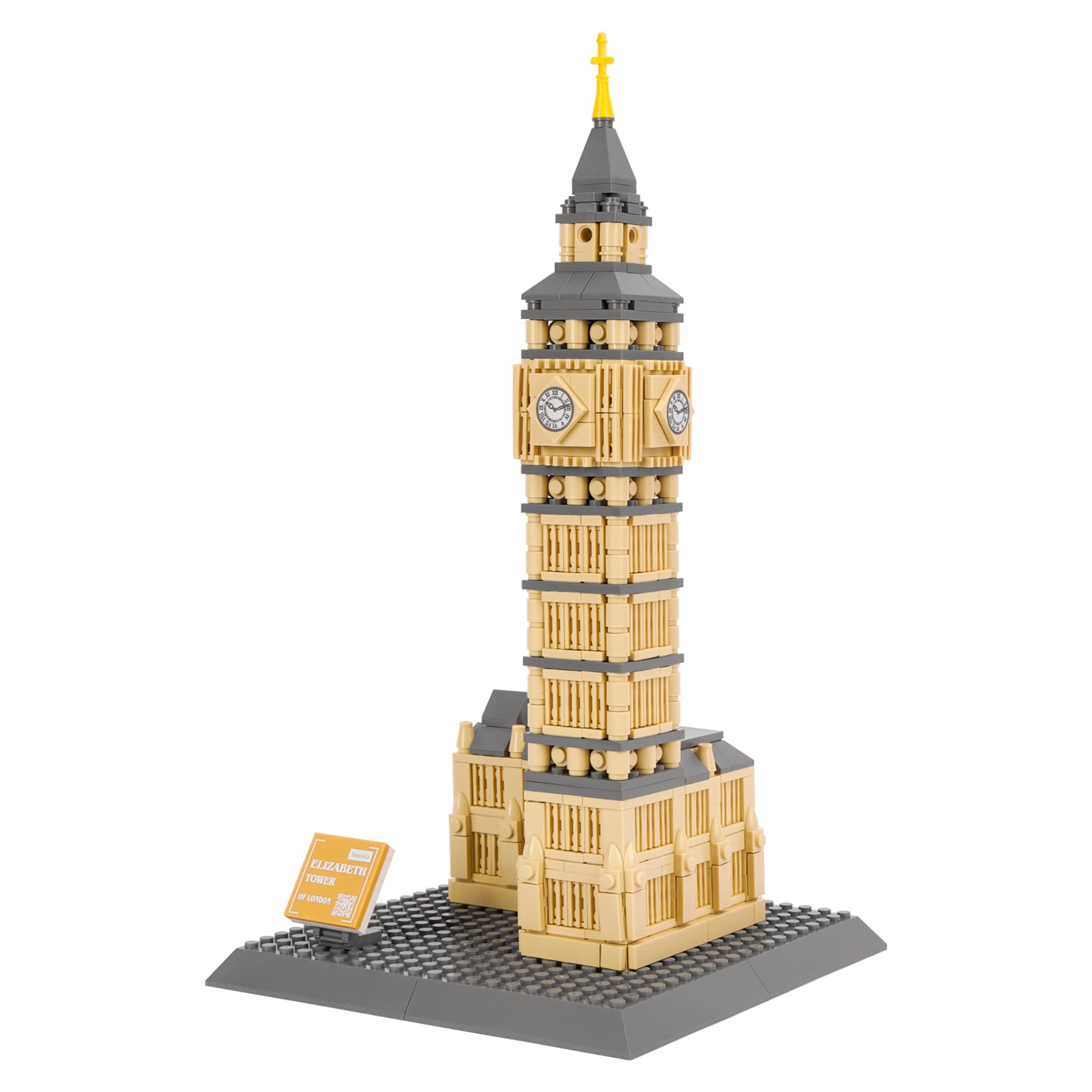 Oichy Elizabeth Tower Building Toys Mini Architecture Big Ben Building Block Sets Decorative Famous Landmark Construction Sets for Kids and Adults (911pcs) โ image 1
