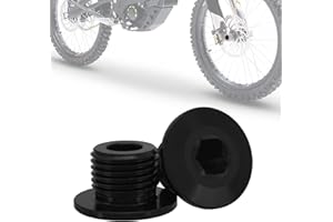 IUVWISN Front Fork Axle Nut Bolt Cap for Surron LBX Rawrr Mantis X Talaria XXX Talaria Sting L1E X3, M16x1.5 Bolts Compatible Fit for Arctic Leopard XE Pro S Sur Ron Fit KKE Fork and DNM Fork Black