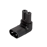 Strhowill IEC320 C8 to C7 Right Angle AC Power