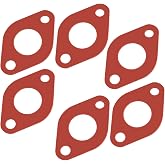 6-Pack Silicone Rubber Circulator Pump Flange Gaskets - Water Pump Gasket Compatible with TACO 007 Series, B&amp;G, Grundfos, Pump Flanges Seal for Taco Circulator Pump Gaskets.